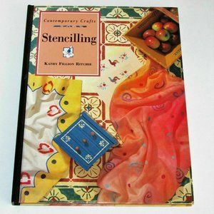 Stencilling Contemporary Crafts 1995 How-To Instructions Vintage Used HB Book